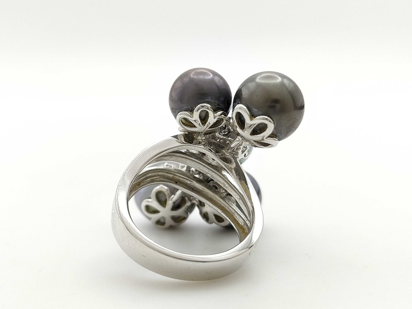 Pearl Diameter Approx. 9.3-11.3mm D0.16ct K18 16.6g Ring