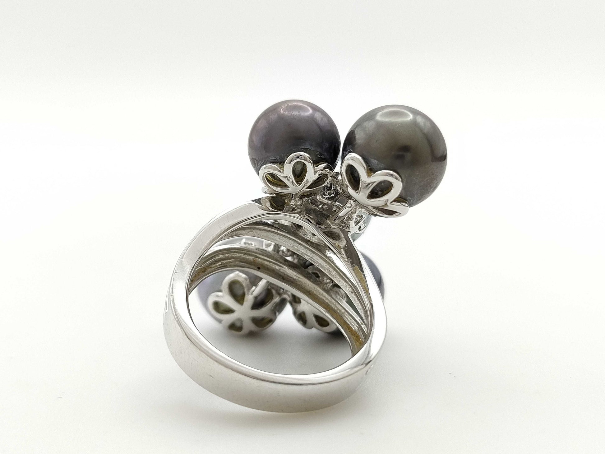 Pearl Diameter Approx. 9.3-11.3mm D0.16ct K18 16.6g Ring