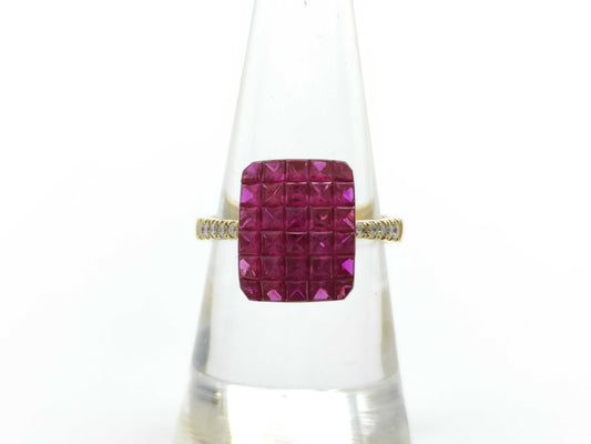 R3.06ct D0.14ct K18 5.3g Ring