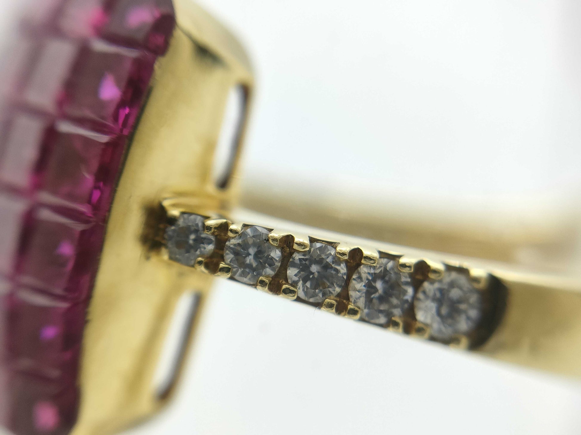 R3.06ct D0.14ct K18 5.3g Ring
