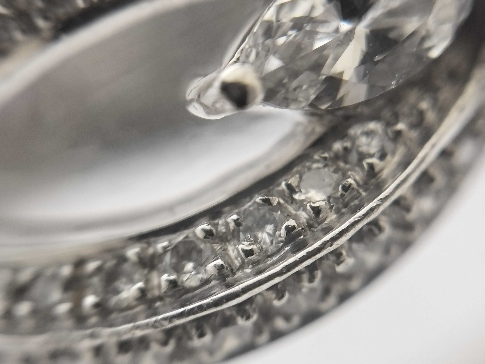 R2.30ct D0.65ct Pt900 11.8g Ring