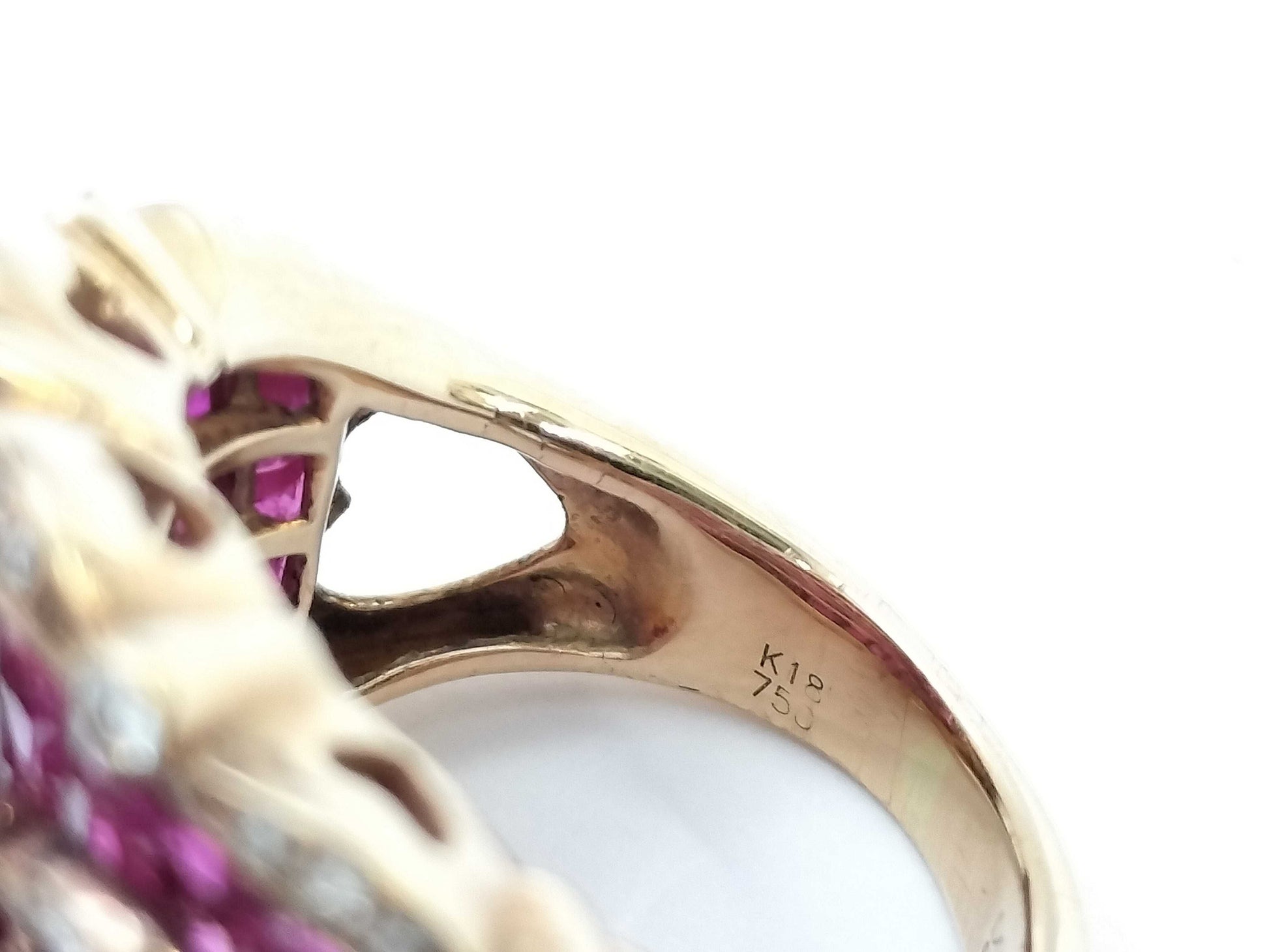 R7.80ct D0.70ct K18 12.5g Ring