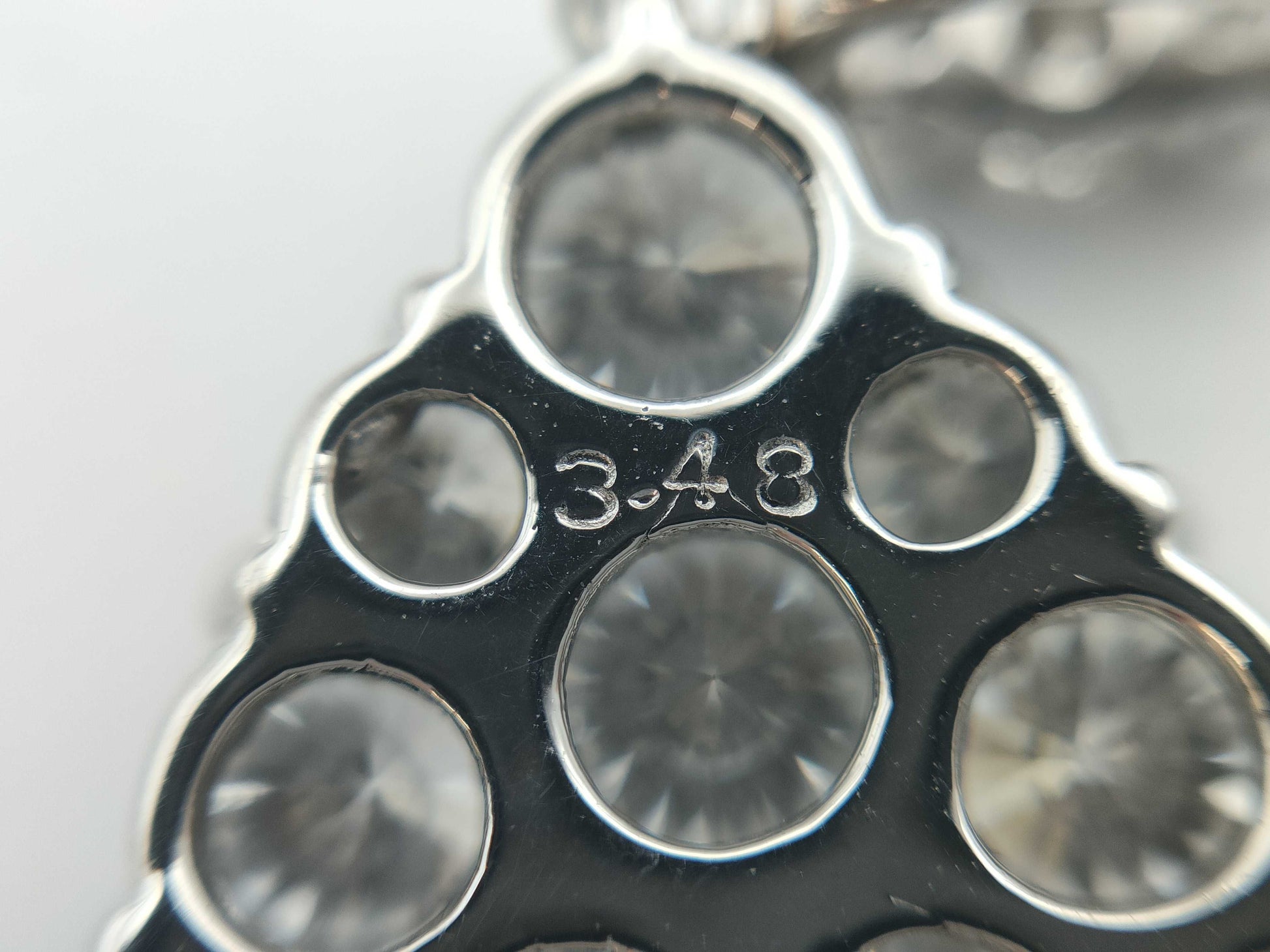 D3.48ct Pt950 6.6g Pendant Top