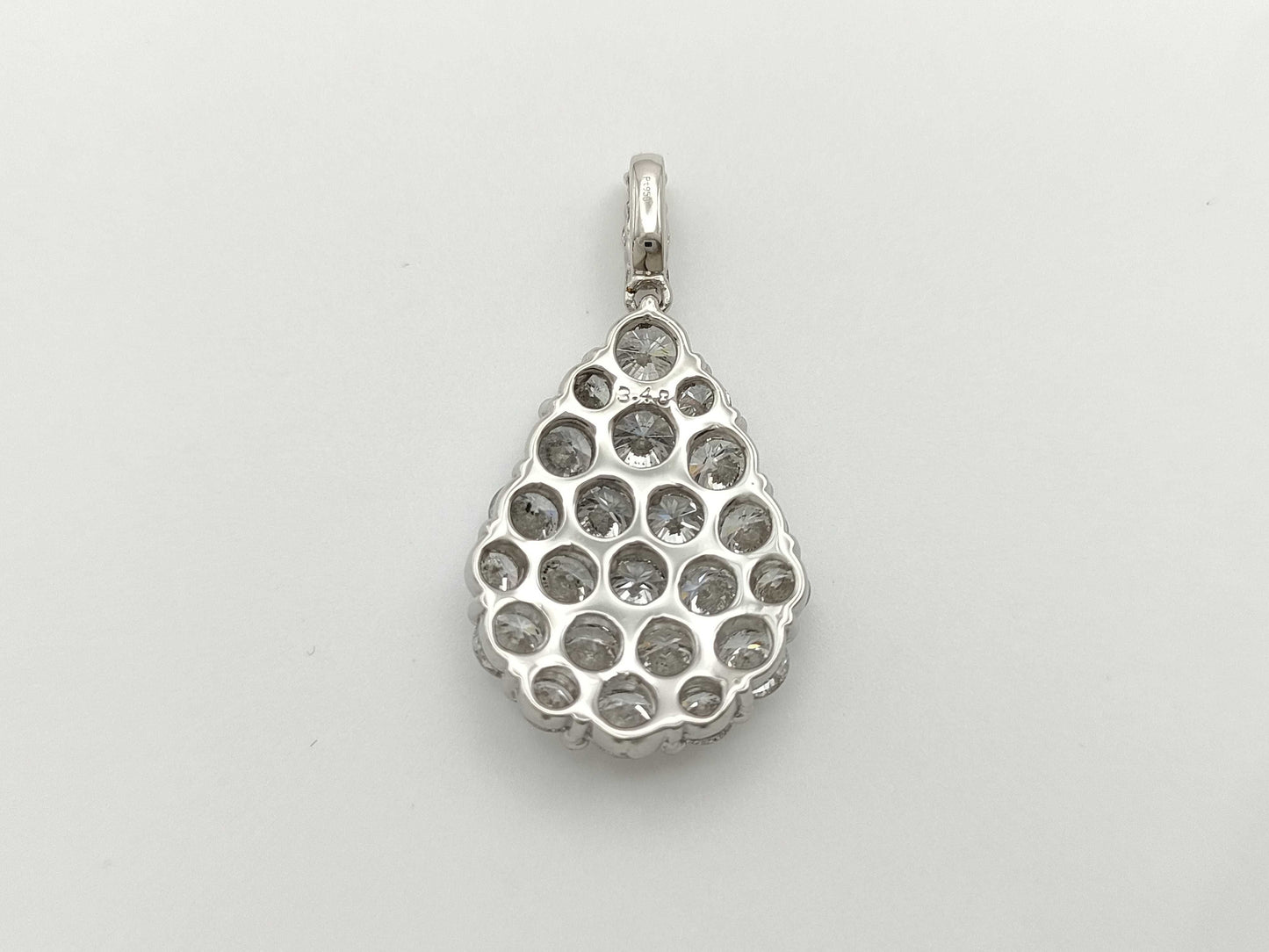 D3.48ct Pt950 6.6g Pendant Top