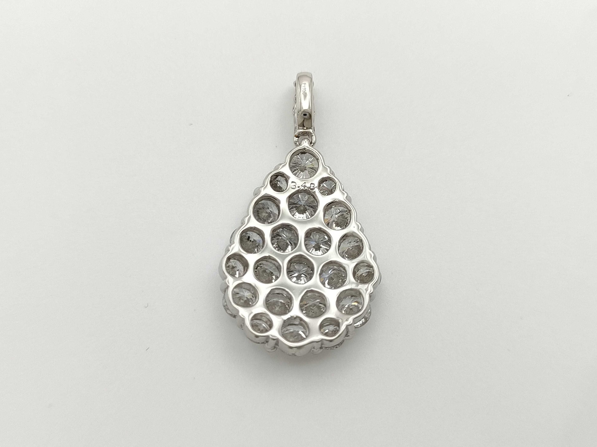 D3.48ct Pt950 6.6g Pendant Top