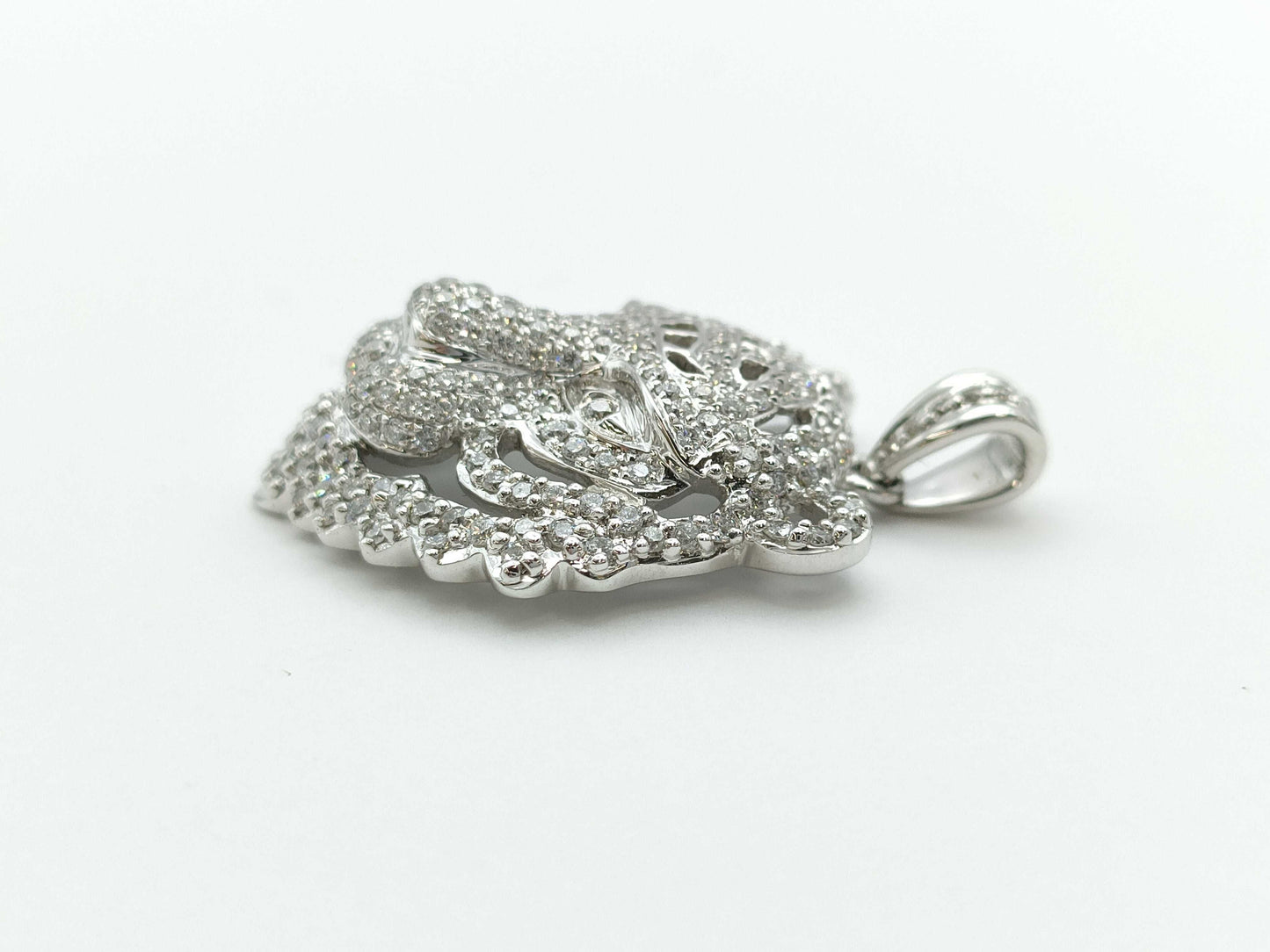 D1.00ct K18WG 5.7g Pendant Top