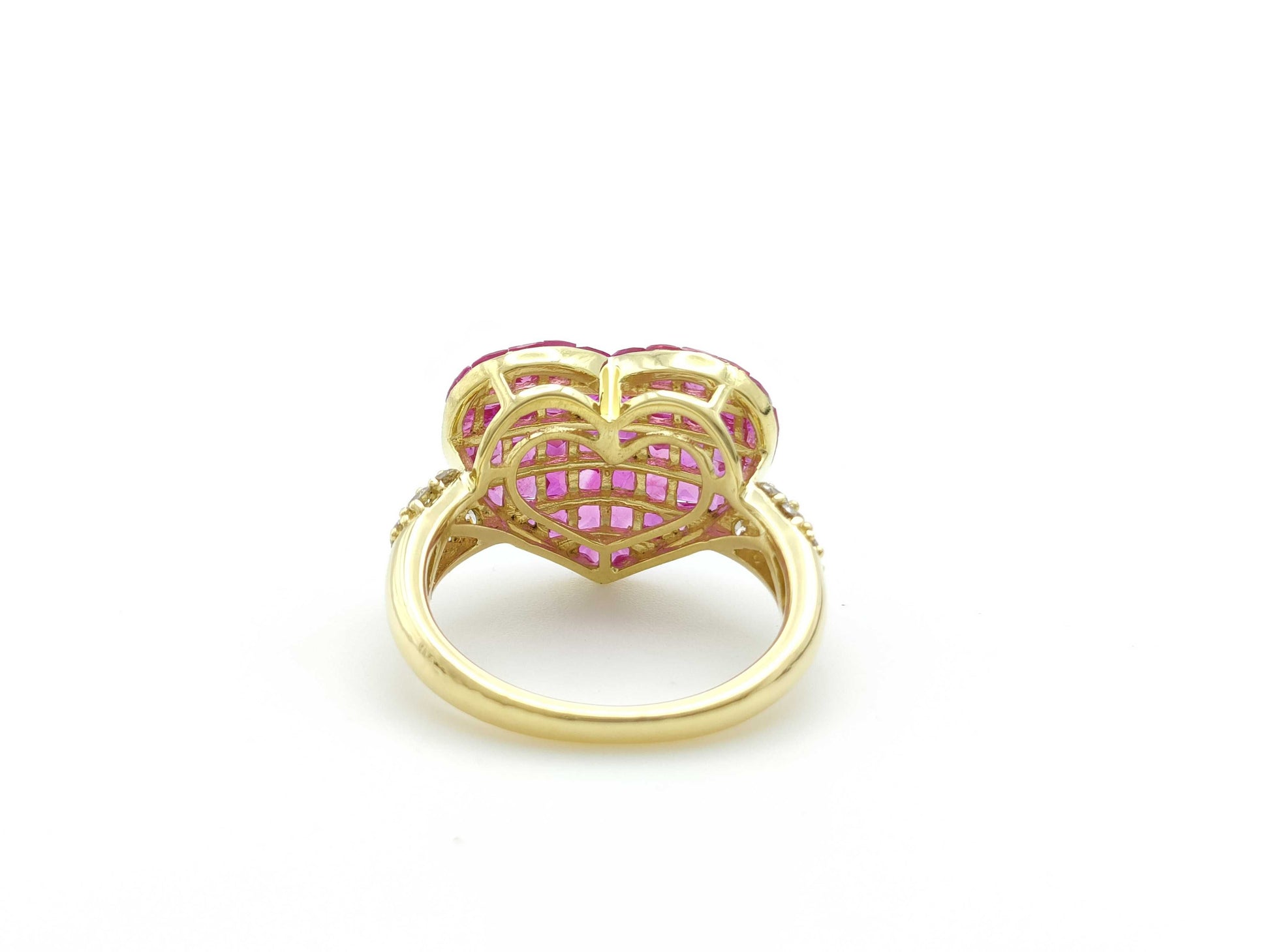 Colored Stone 2.80ct D0.40ct K18 5.9g Ring