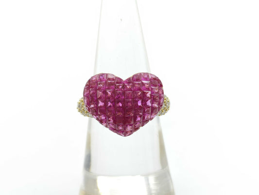 Colored Stone 2.80ct D0.40ct K18 5.9g Ring