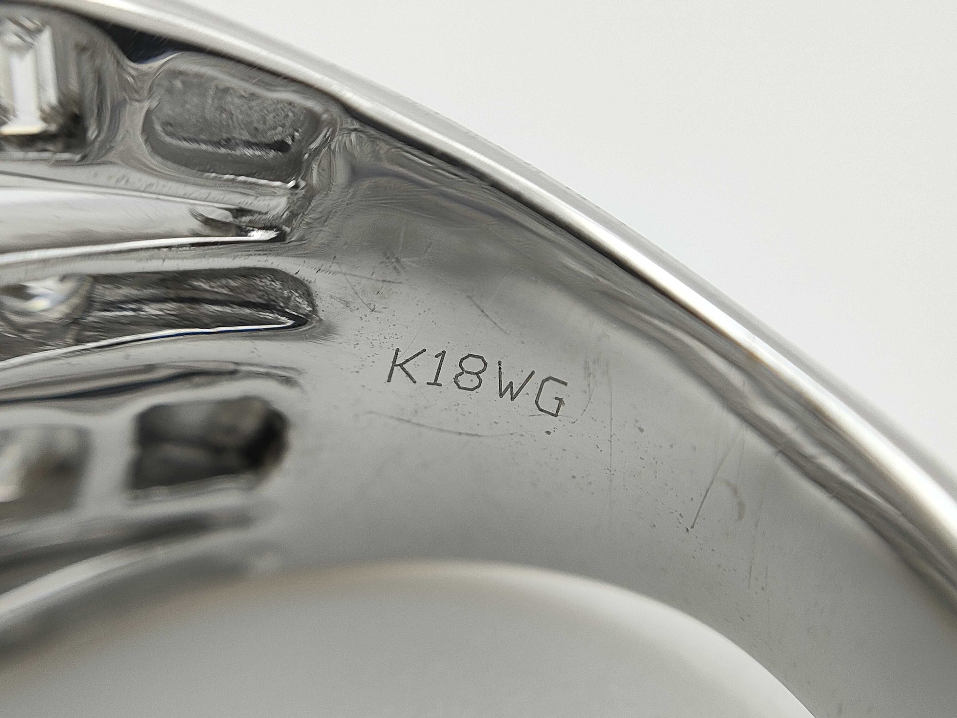 D3.26ct K18WG 9.9g Ring