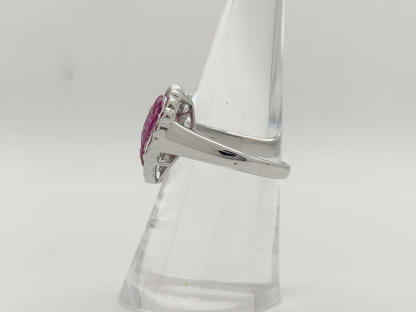 S2.60ct K18Wg 7.3g Ring