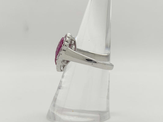 S2.60ct K18Wg 7.3g Ring