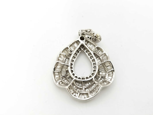 D1.17ct K18WG 4.0g Pendant Top