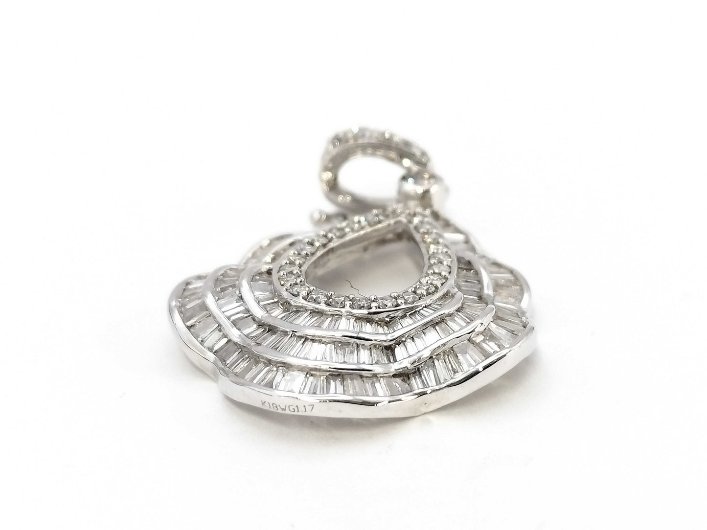 D1.17ct K18WG 4.0g Pendant Top