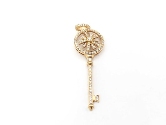 Key Motif D0.57ct K18 4.1g Pendant Top