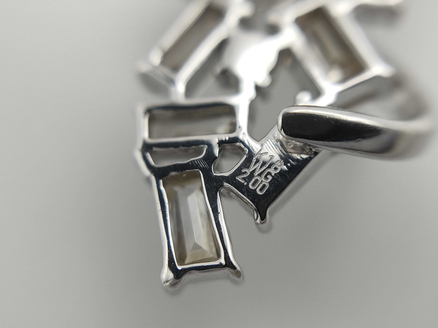 D2.00ct K18WG 4.6g Pendant Top