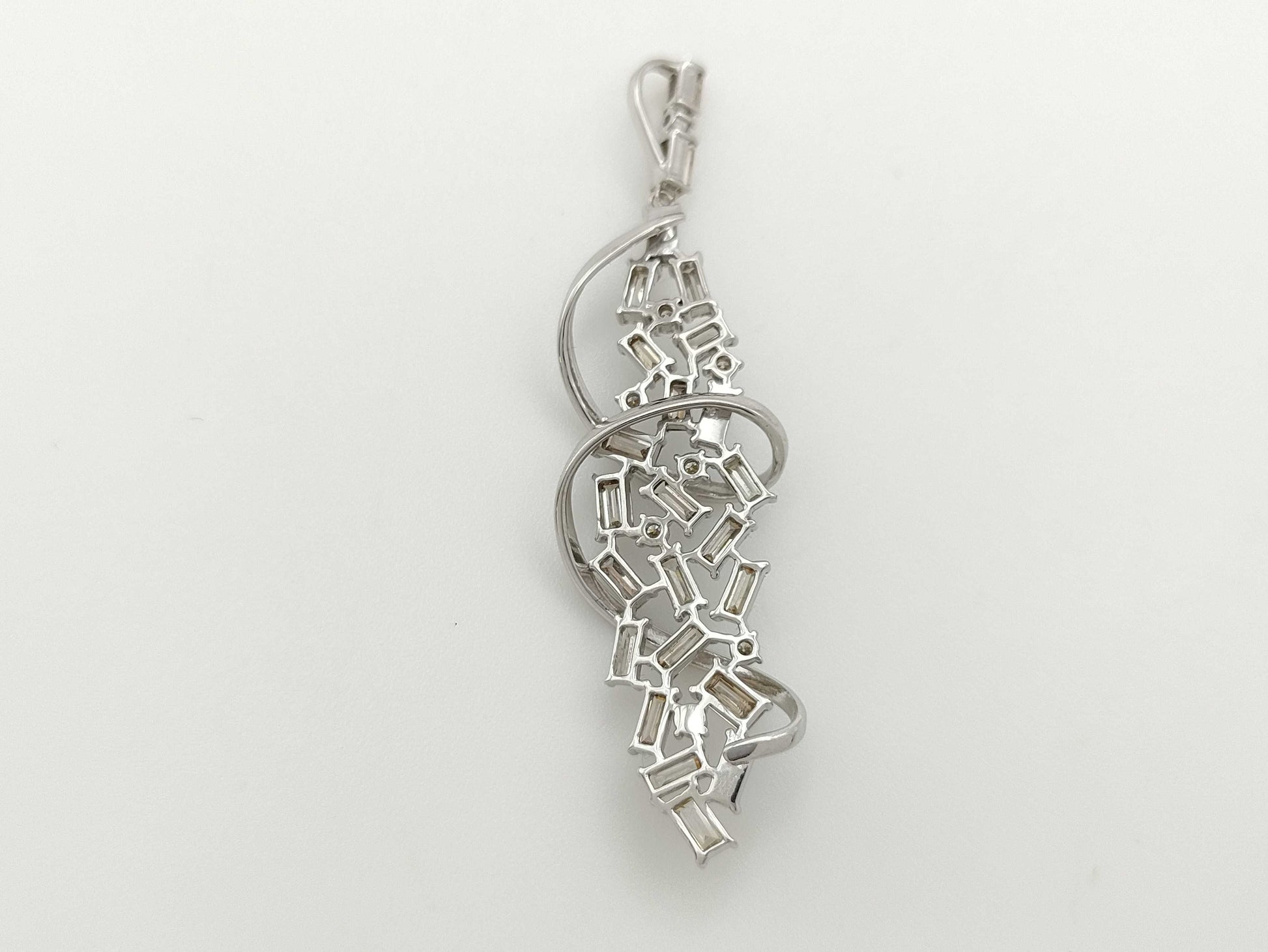 D2.00ct K18WG 4.6g Pendant Top
