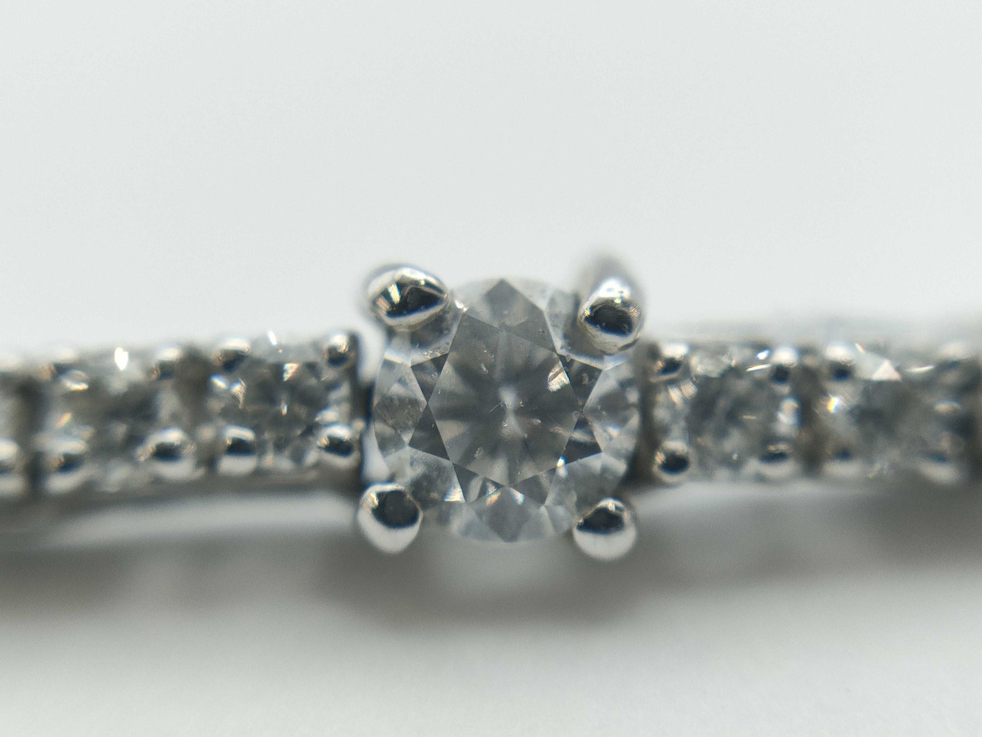 Diamond K18WG 9.5g Necklace