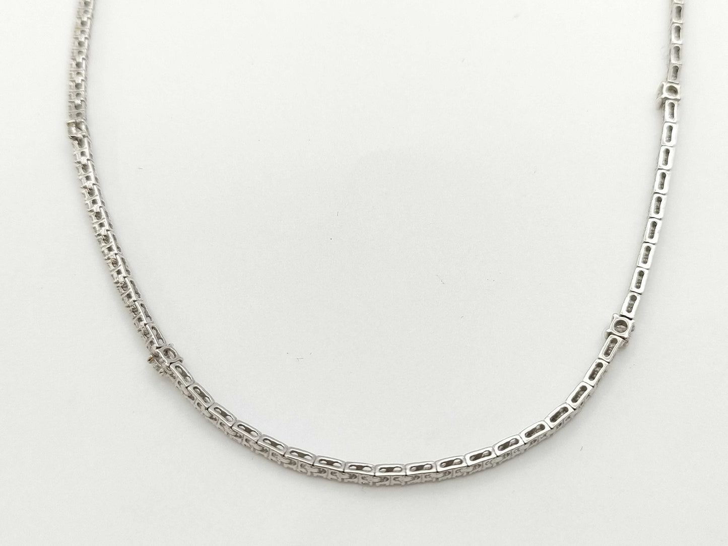 Diamond K18WG 9.5g Necklace