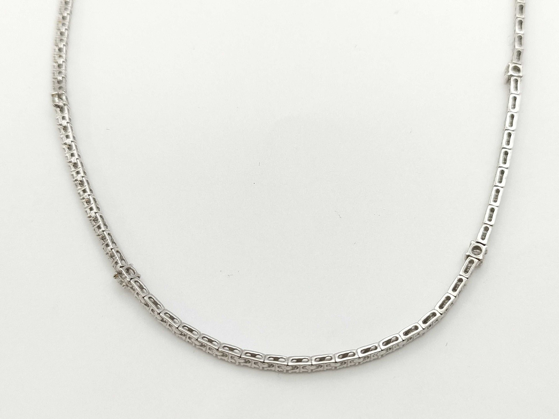 Diamond K18WG 9.5g Necklace
