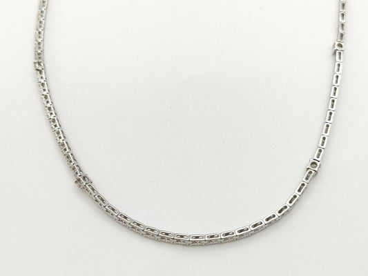 Diamond K18WG 9.5g Necklace