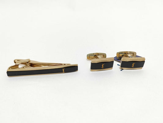 Yves Saint Laurent YSL Tie Bar/Cufflinks, Unused, Tie Pin/Cufflinks