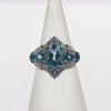 AQ1.04ct/0.36ct D0.95ct Pt900 5.5g Ring