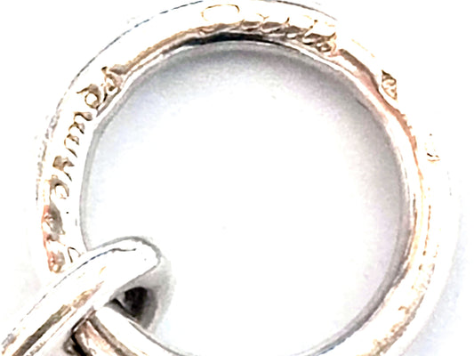 HERMES Chaine d'Ancre PM 1970s-80s Cursive Engraving 17 Links SV925 34.8g Vintage Bracelet Bracelet Bangle