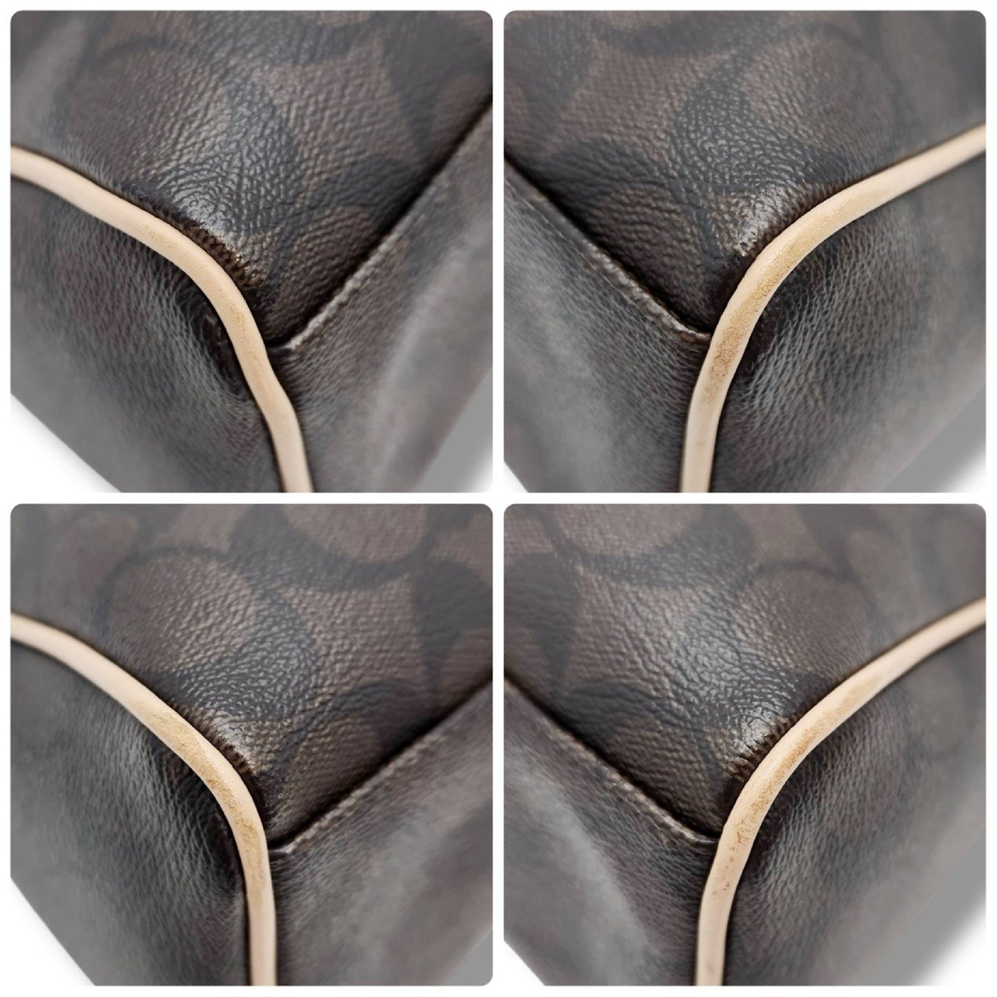 COACH COACH Handbag Mini Boston Bag Signature PVC Handbag