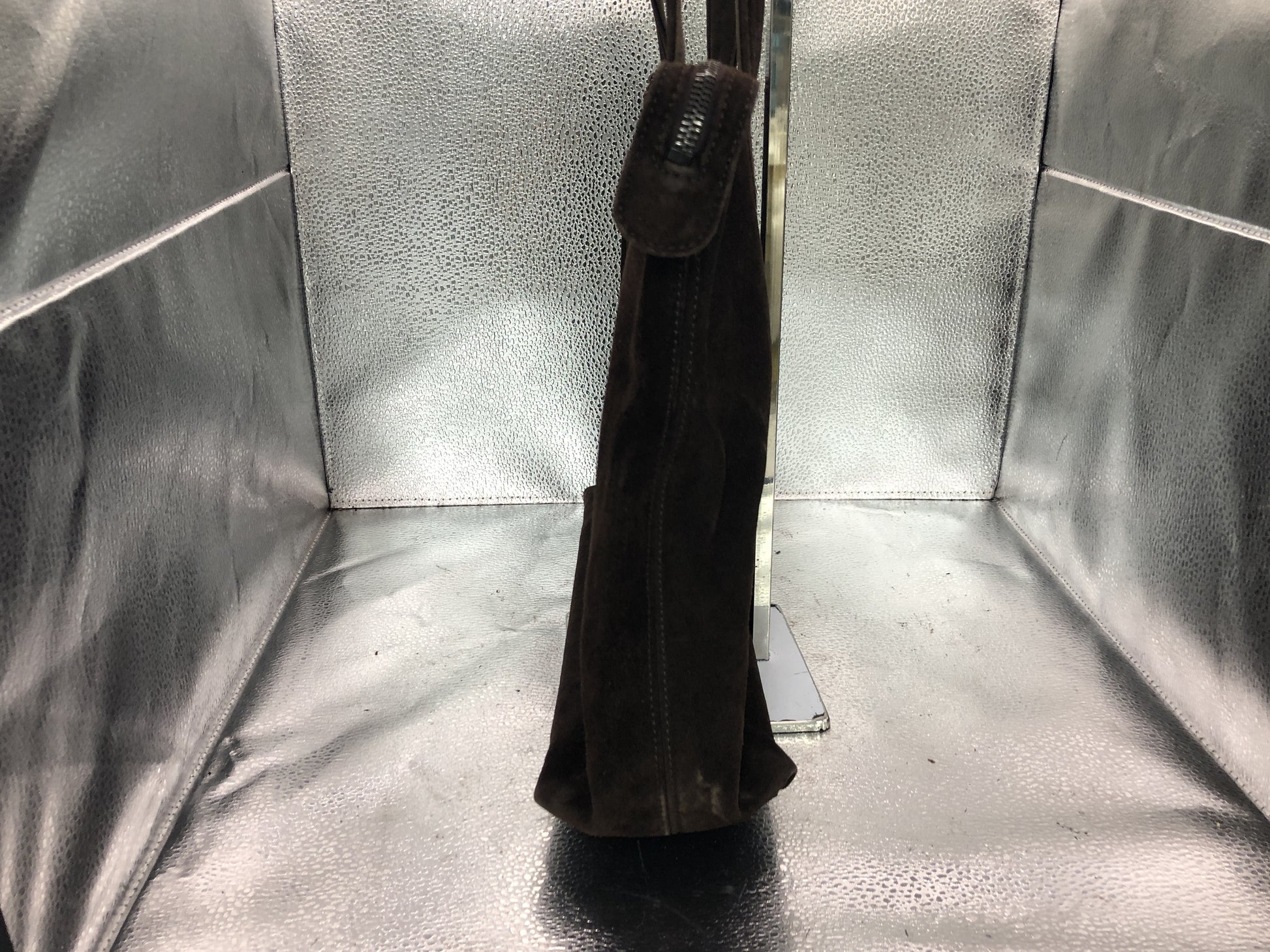 CHANEL Cocomark Tote Bag with Seal 5786402 Fringe Suede Brown Tote Bag