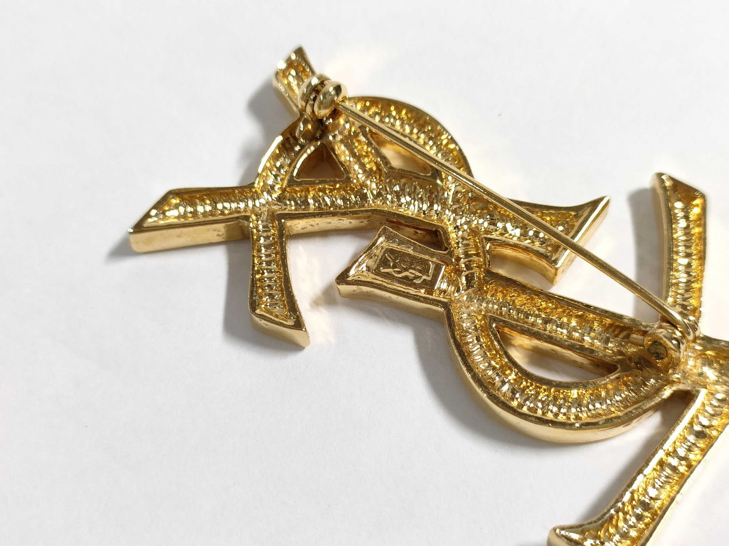 Yves Saint Laurent YSL Brooch YSL Logo Brooch