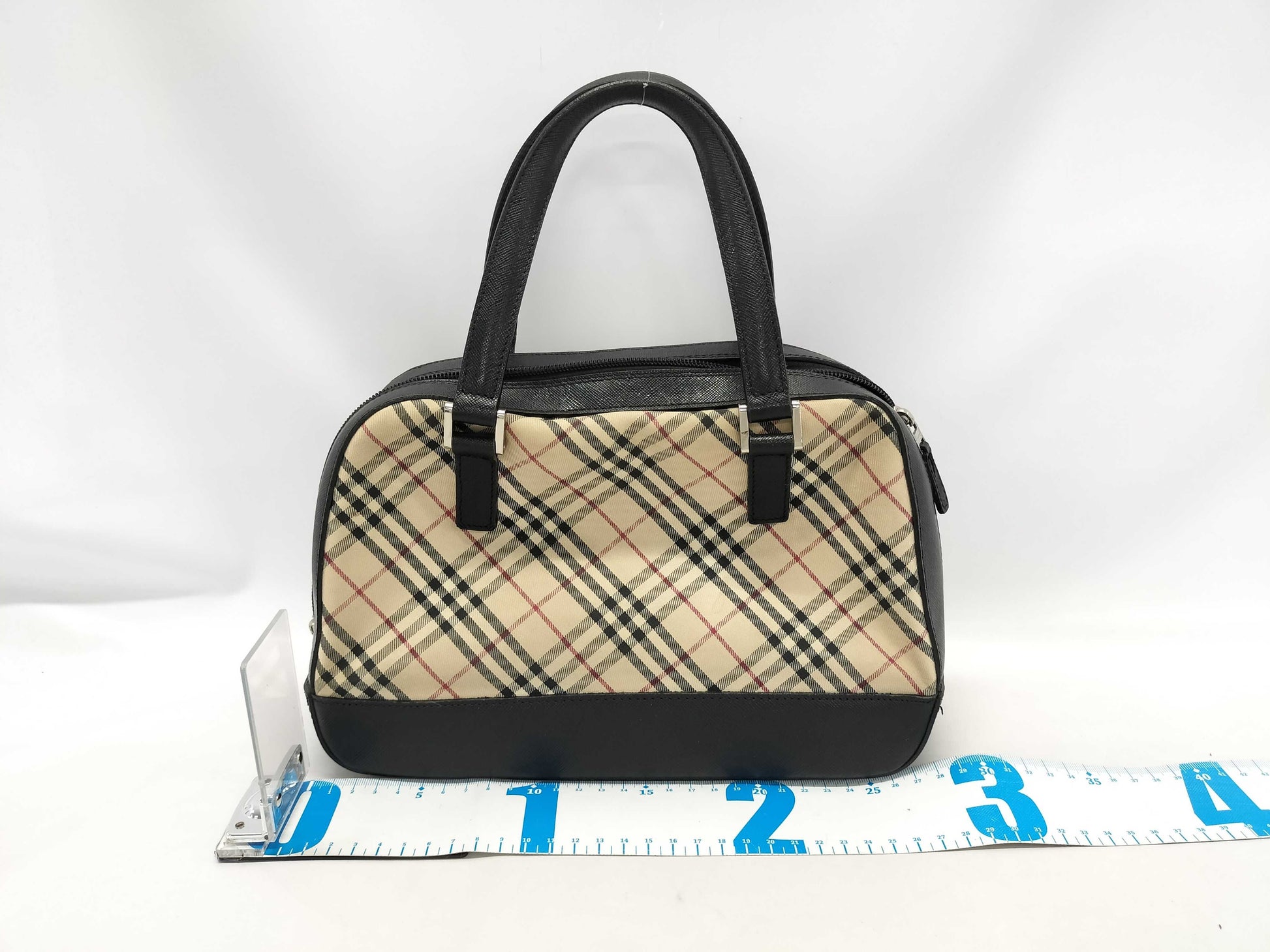 BURBERRY BURBERRY Mini Boston Bag Handbag Nova Check Handbag