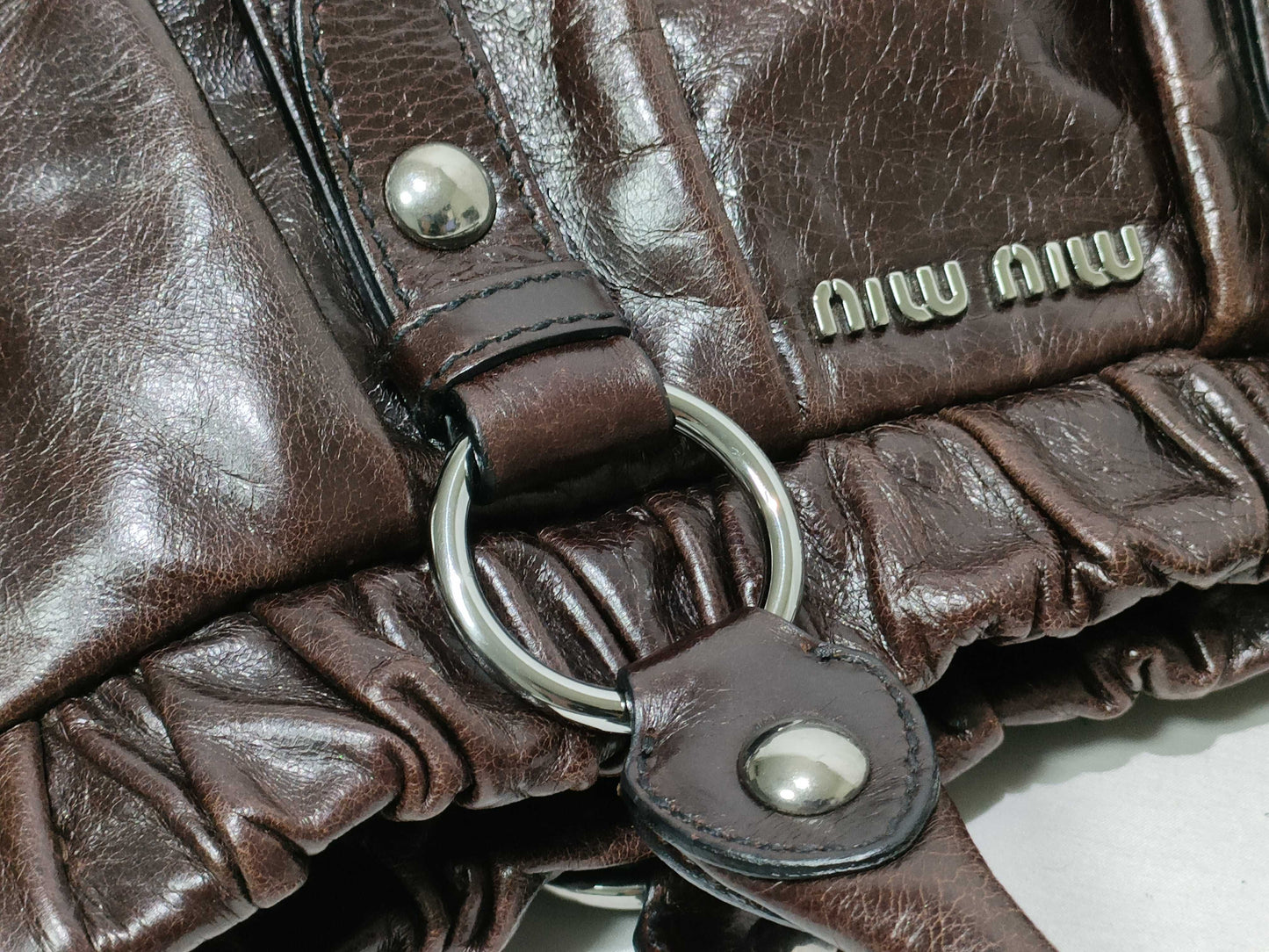 Miu Miu Miumiu Miu Vitello 2way Handbag