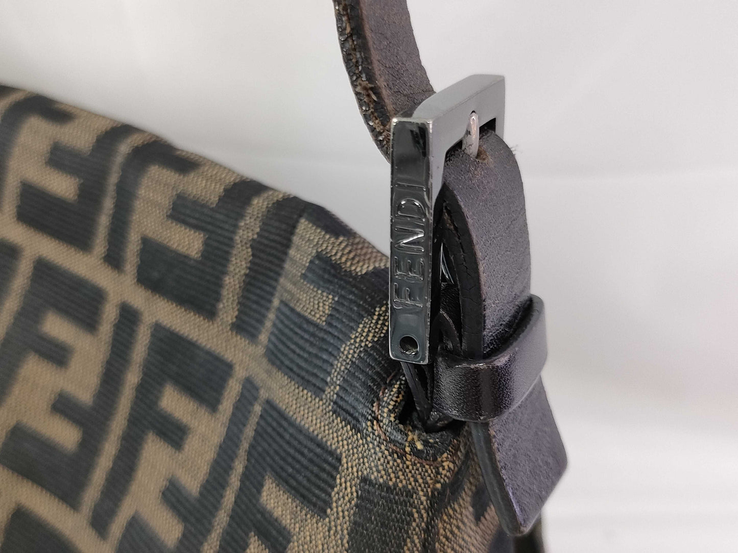 FENDI Zucca Mamma Bucket Shoulder Bag