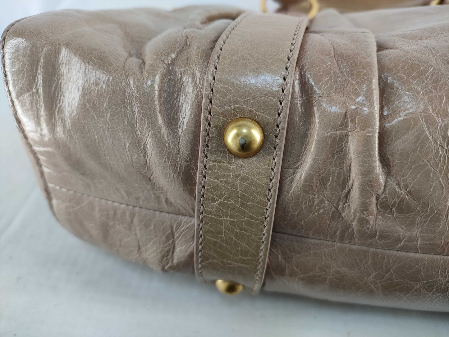 miu miu miumiu Vittero luxe 2way handbag shoulder bag gathered handbag