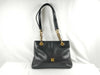 MCM Chain Shoulder Leather Black Tote Bag