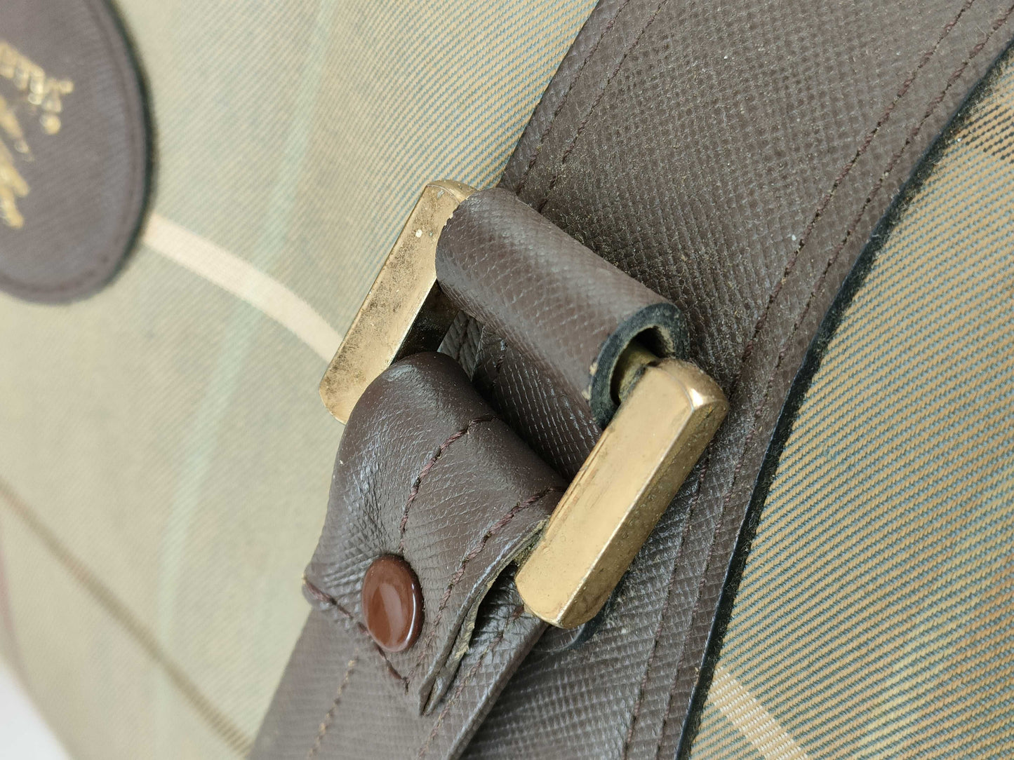 Burberry Nova Check Boston Bag