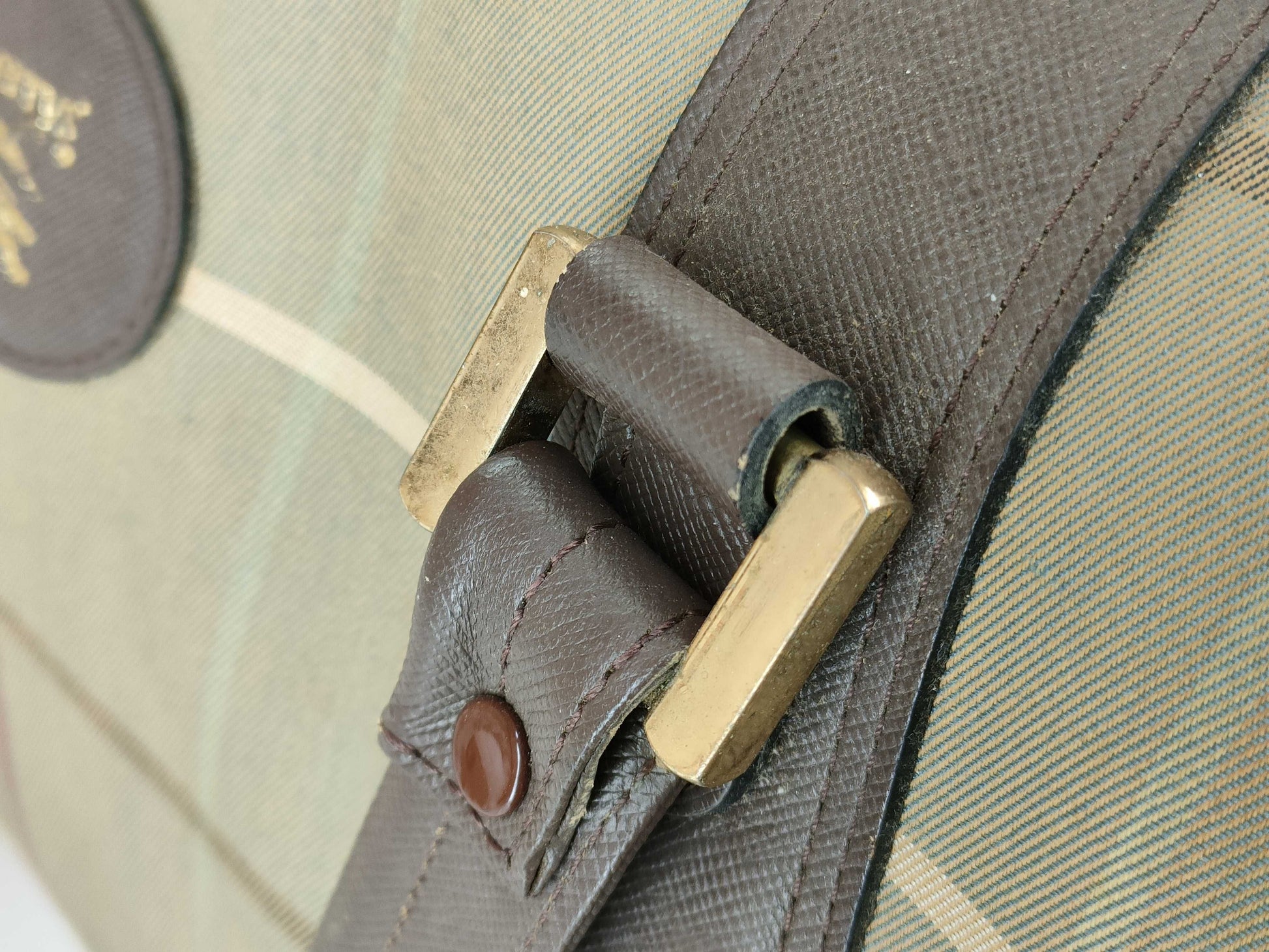 Burberry Nova Check Boston Bag