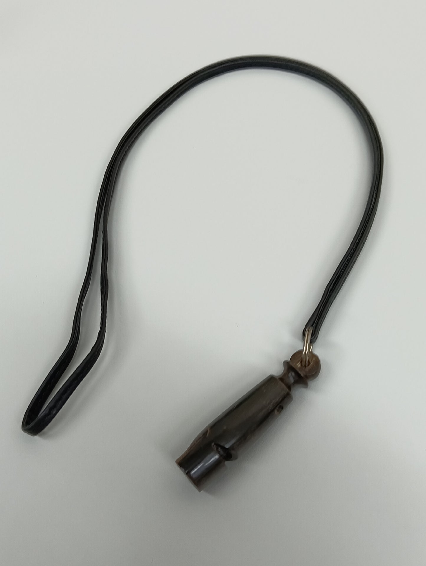 HERMES Chiffre Whistle Leather x Wood Black Other Accessories