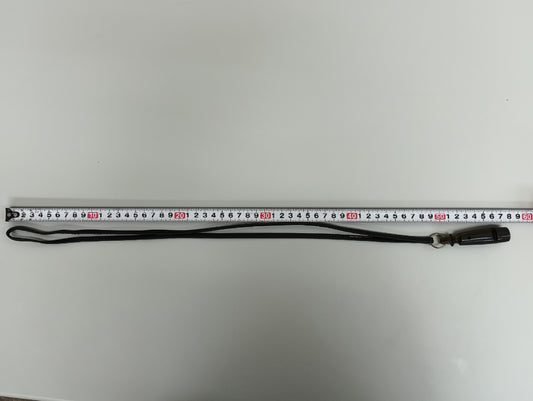 HERMES Chiffre Whistle Leather x Wood Black Other Accessories