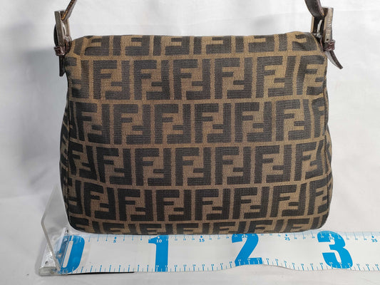 FENDI Zucca Mamma Bucket Shoulder Bag