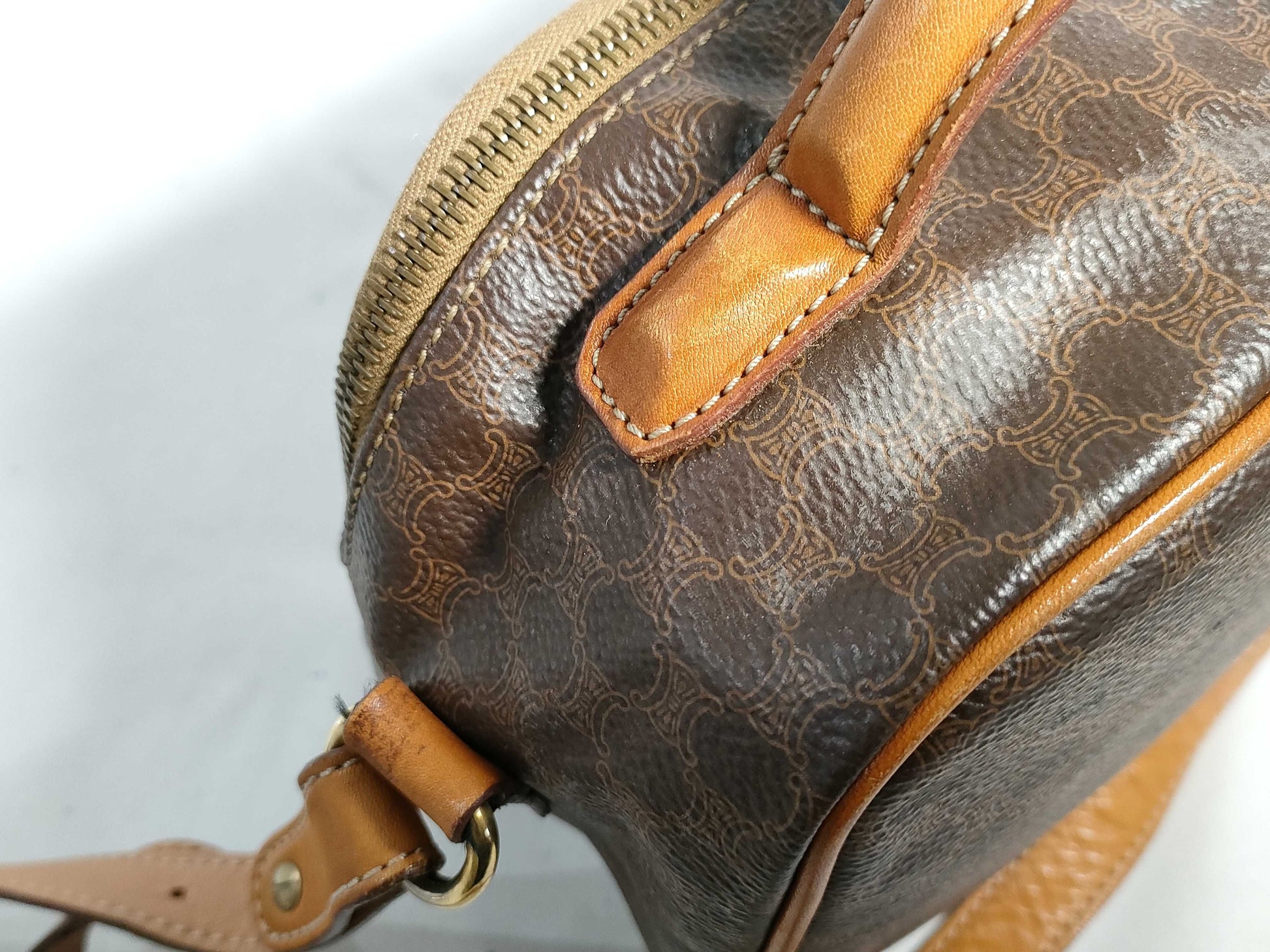 CELINE Triomphe Macadam Handbag