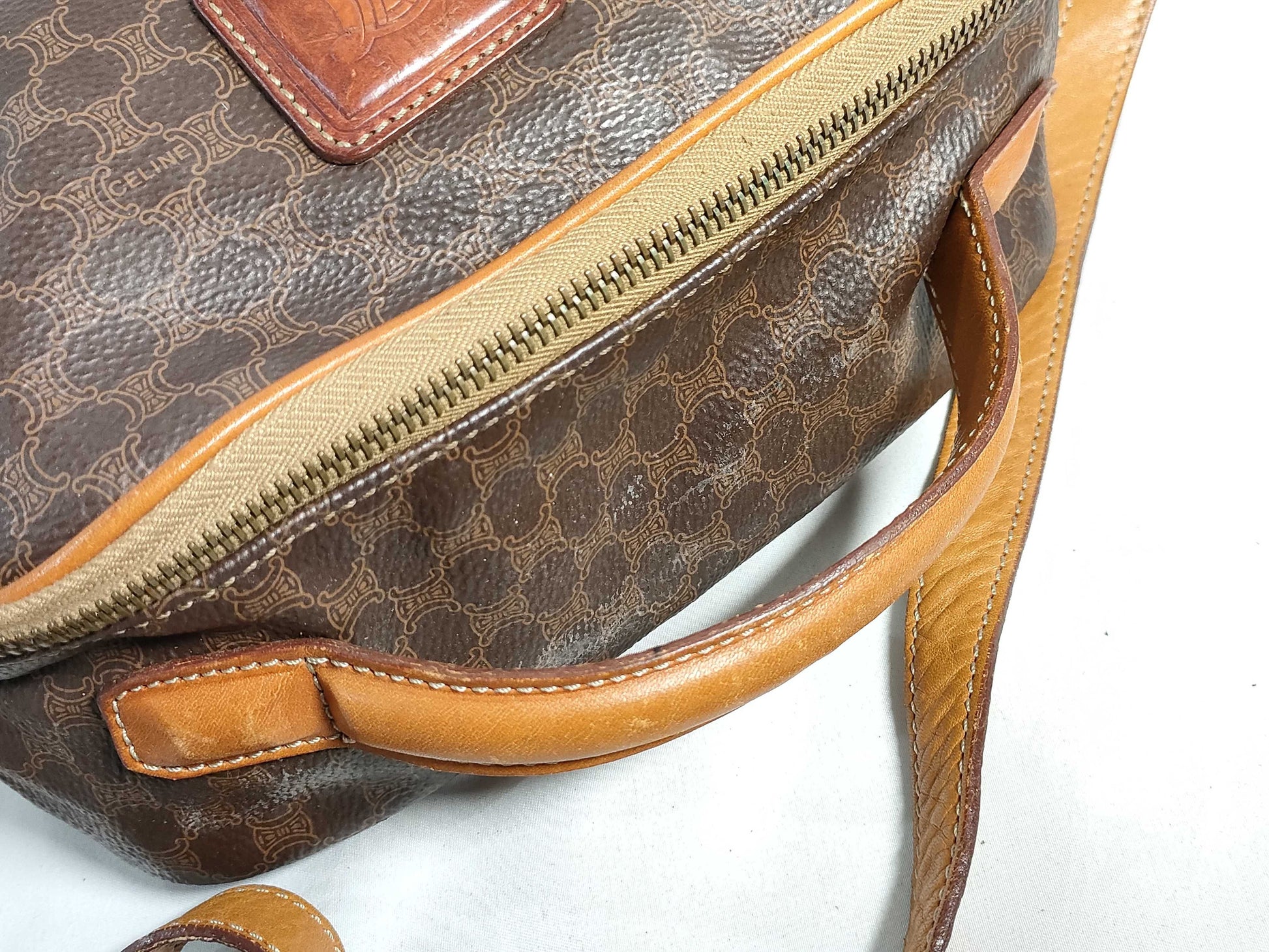 CELINE Triomphe Macadam Handbag