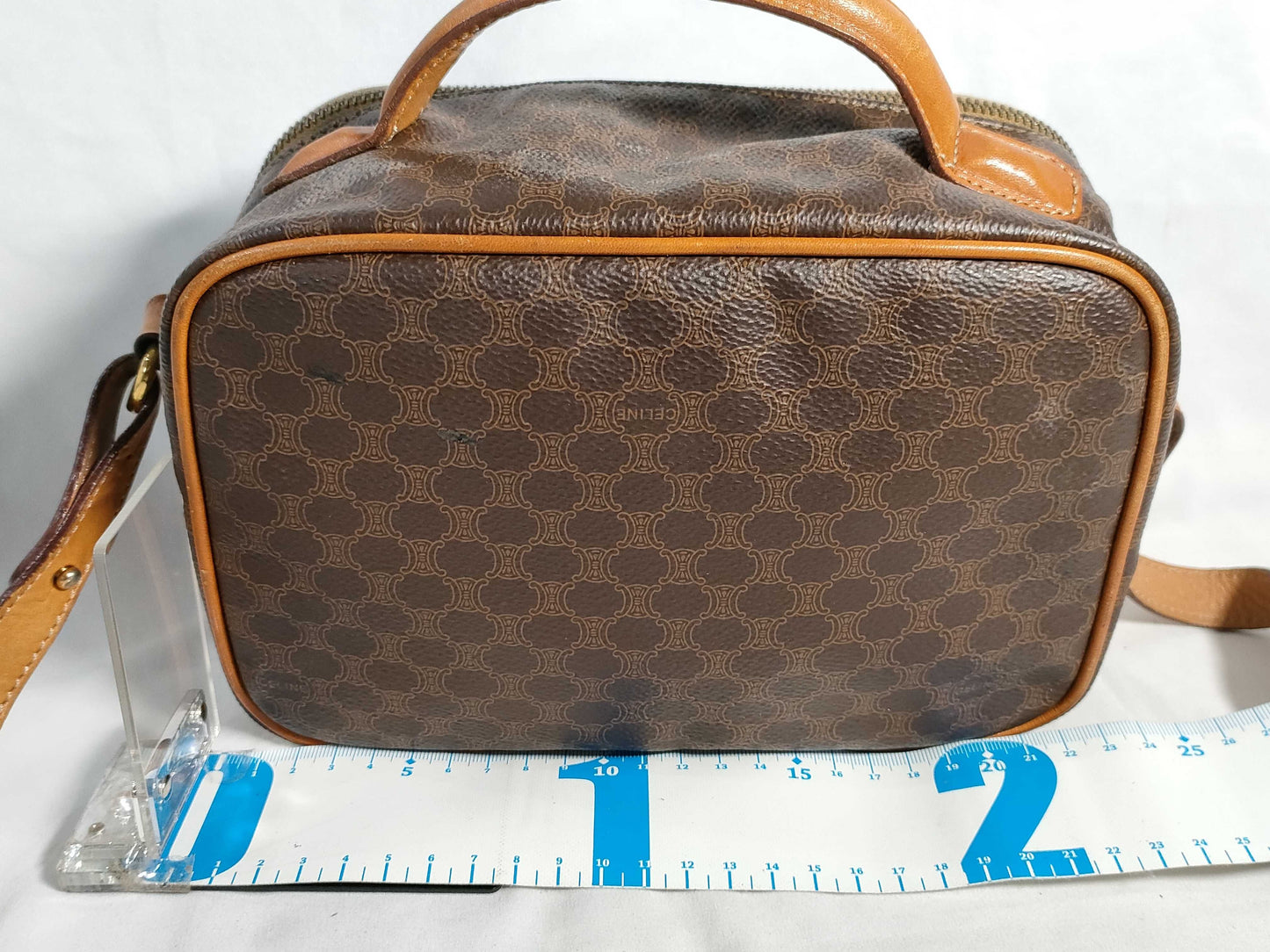 CELINE Triomphe Macadam Handbag