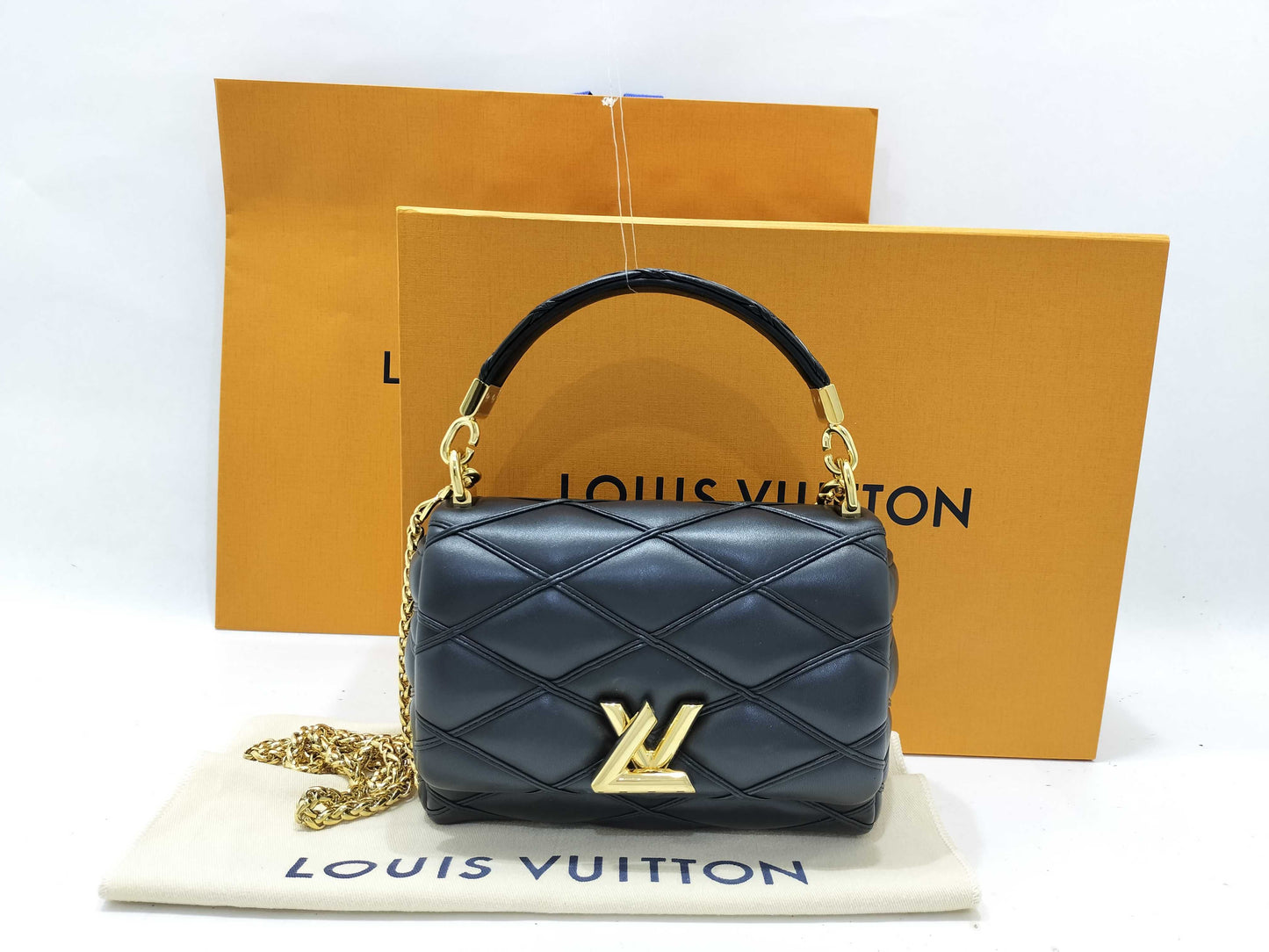LOUIS VUITTON LOUIS VUITTON Louis Vuitton Martage GO-14 PM 2way Handbag Chain Shoulder Bag M12004 Current RFID Reactive Handbag