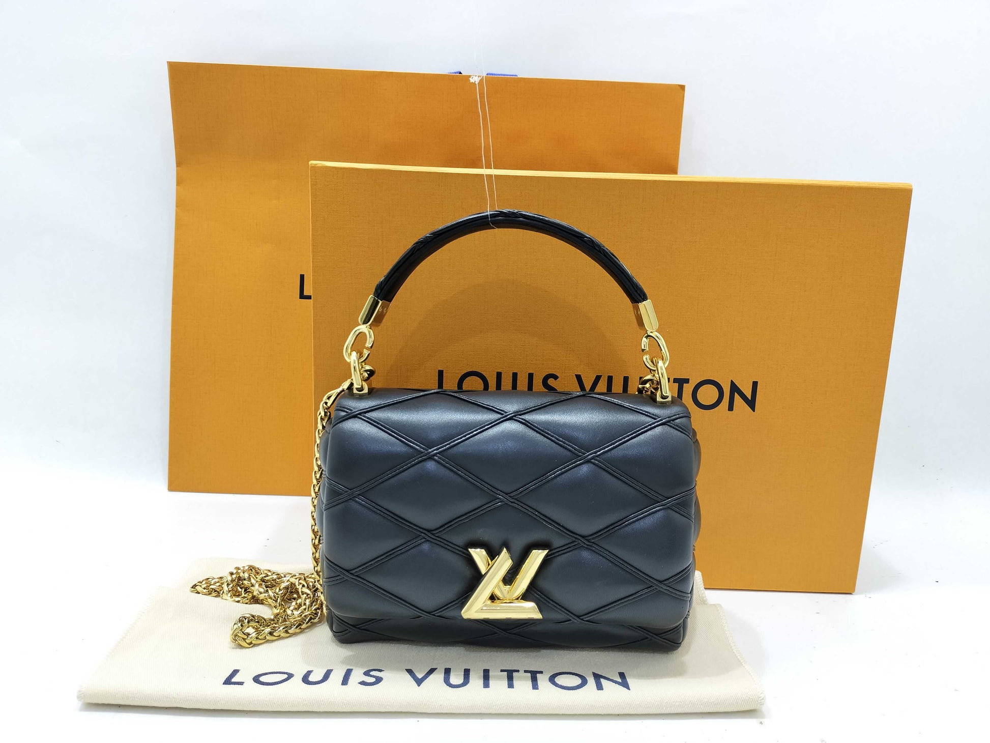LOUIS VUITTON LOUIS VUITTON Louis Vuitton Martage GO-14 PM 2way Handbag Chain Shoulder Bag M12004 Current RFID Reactive Handbag