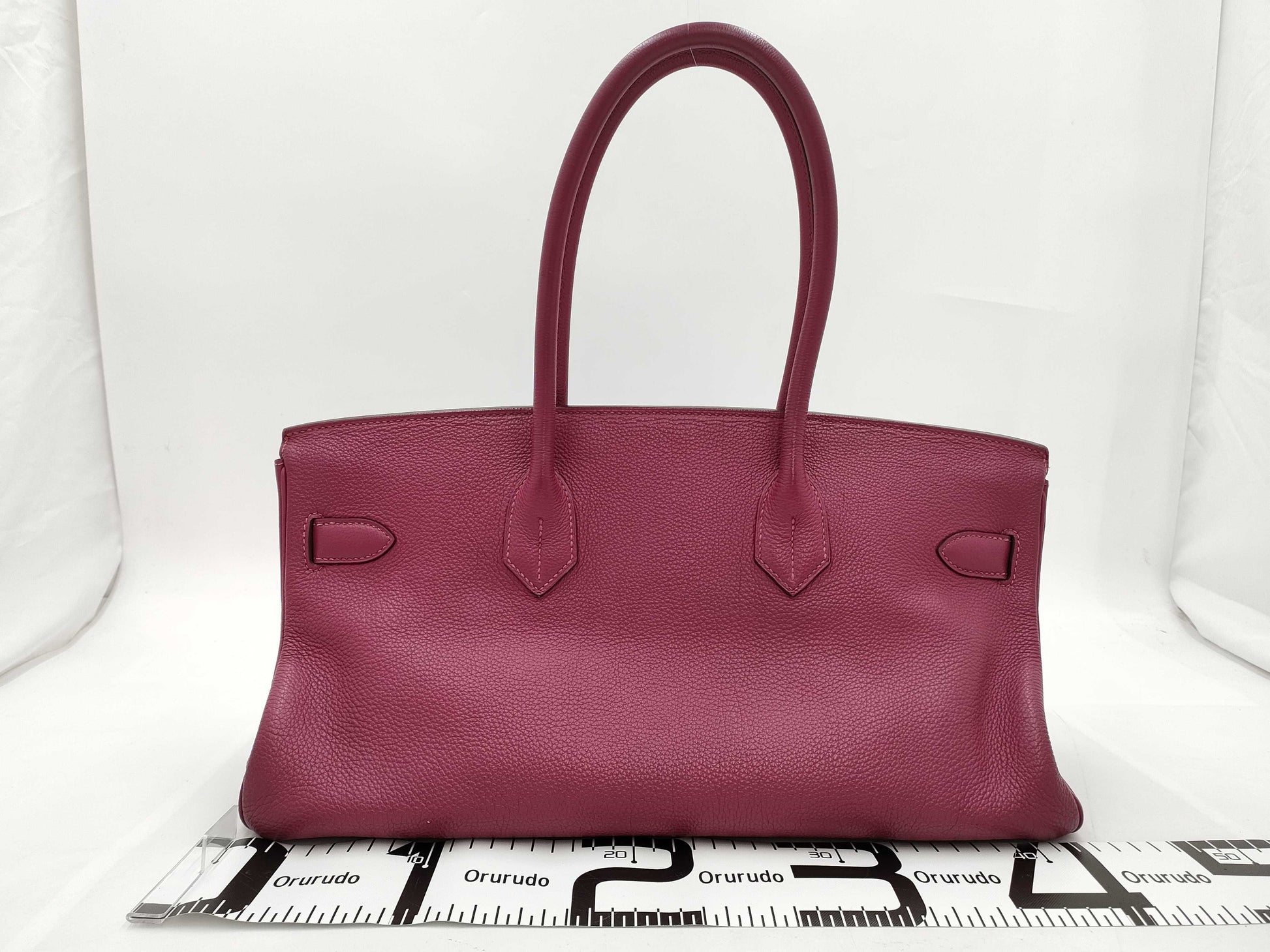 HERMES Shoulder Birkin Silver Fittings □O Engraved Tote Bag