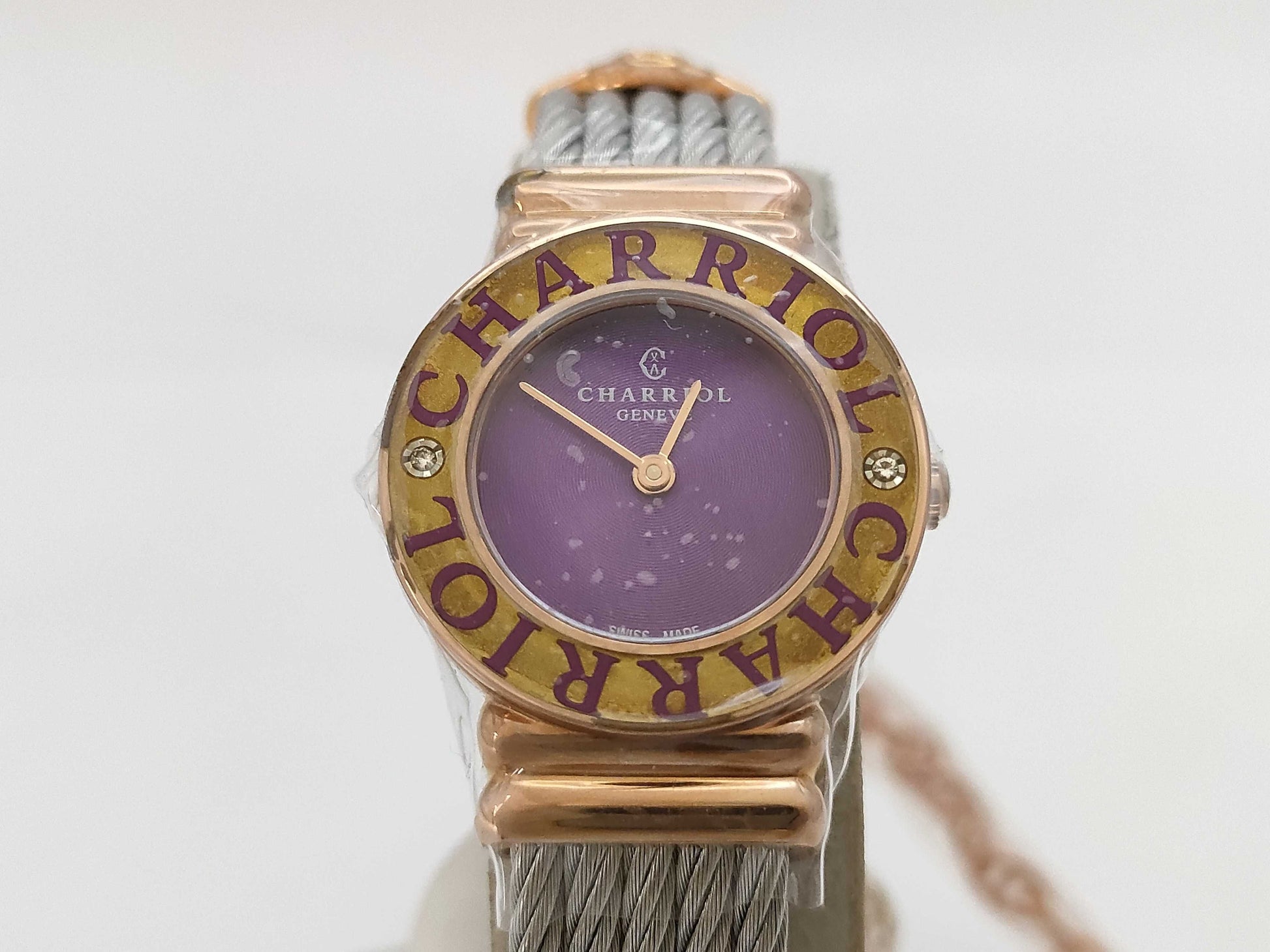 CHARRIOL 028PCD3.540.566 P00222 Quartz Purple Dial Women's Watch