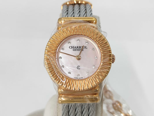 CHARRIOL 028IP.540.462 G10256 Quartz White Shell Dial Women's Watch
