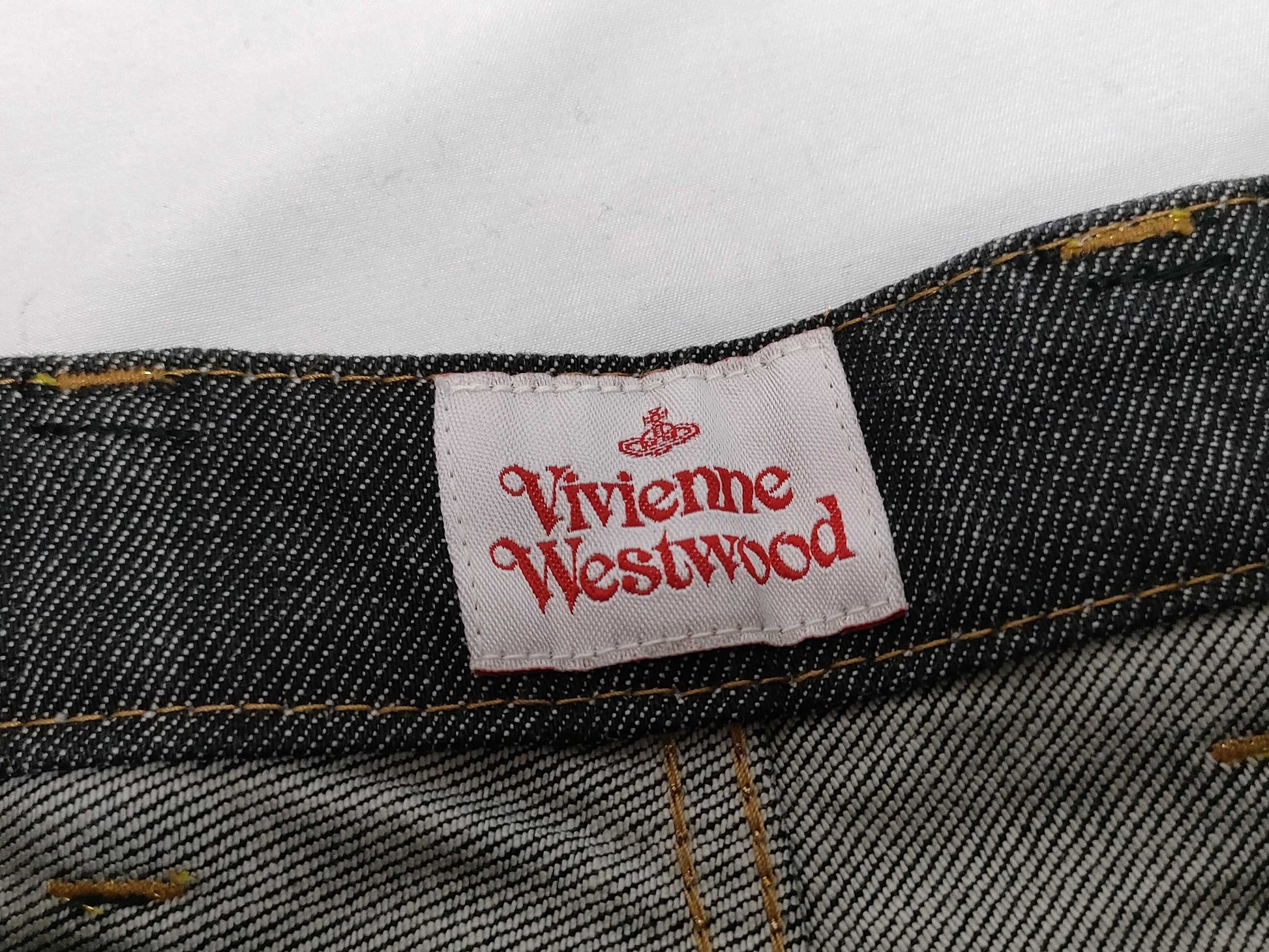 Vivienne Westwood Vivienne Westwood Orb Logo Embroidered Denim Pants