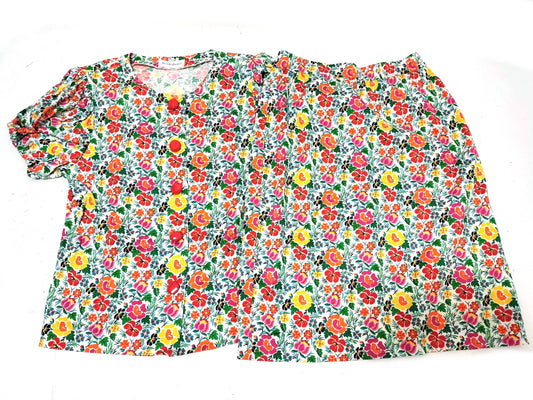 Yves Saint Laurent Floral Print Jacket and Skirt Set, Other Apparel